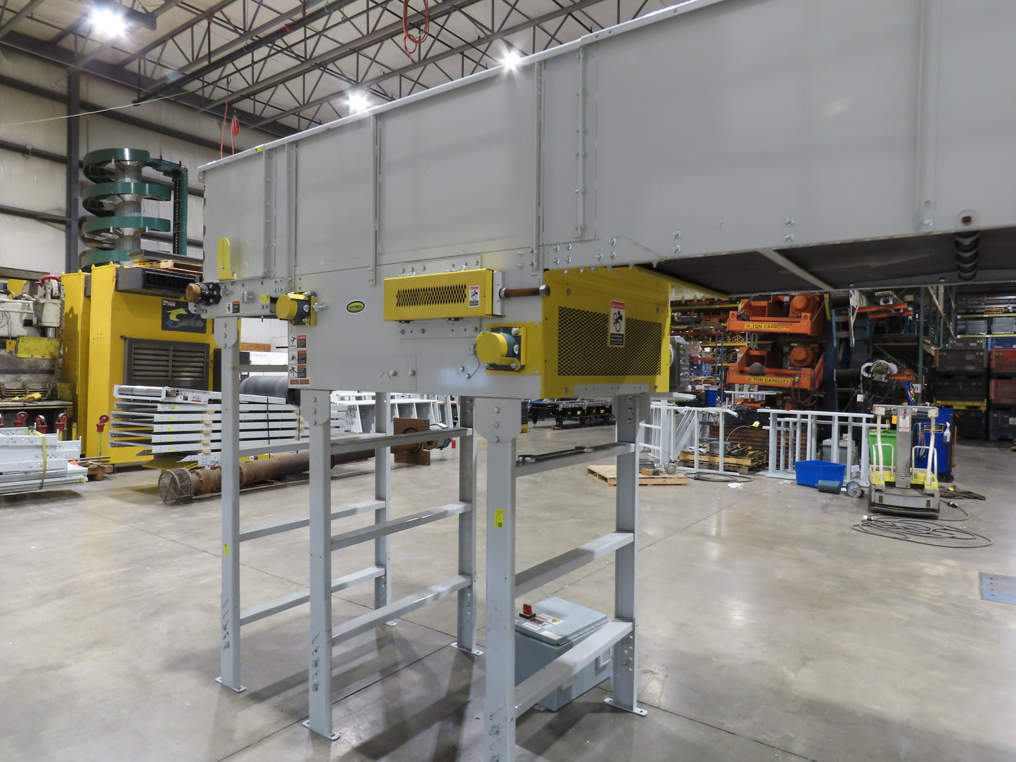 Hytrol BPC 43"x 55' Slider Bed Conveyor 41" Belt 7.5Hp 3PH Center Drive 170fpm