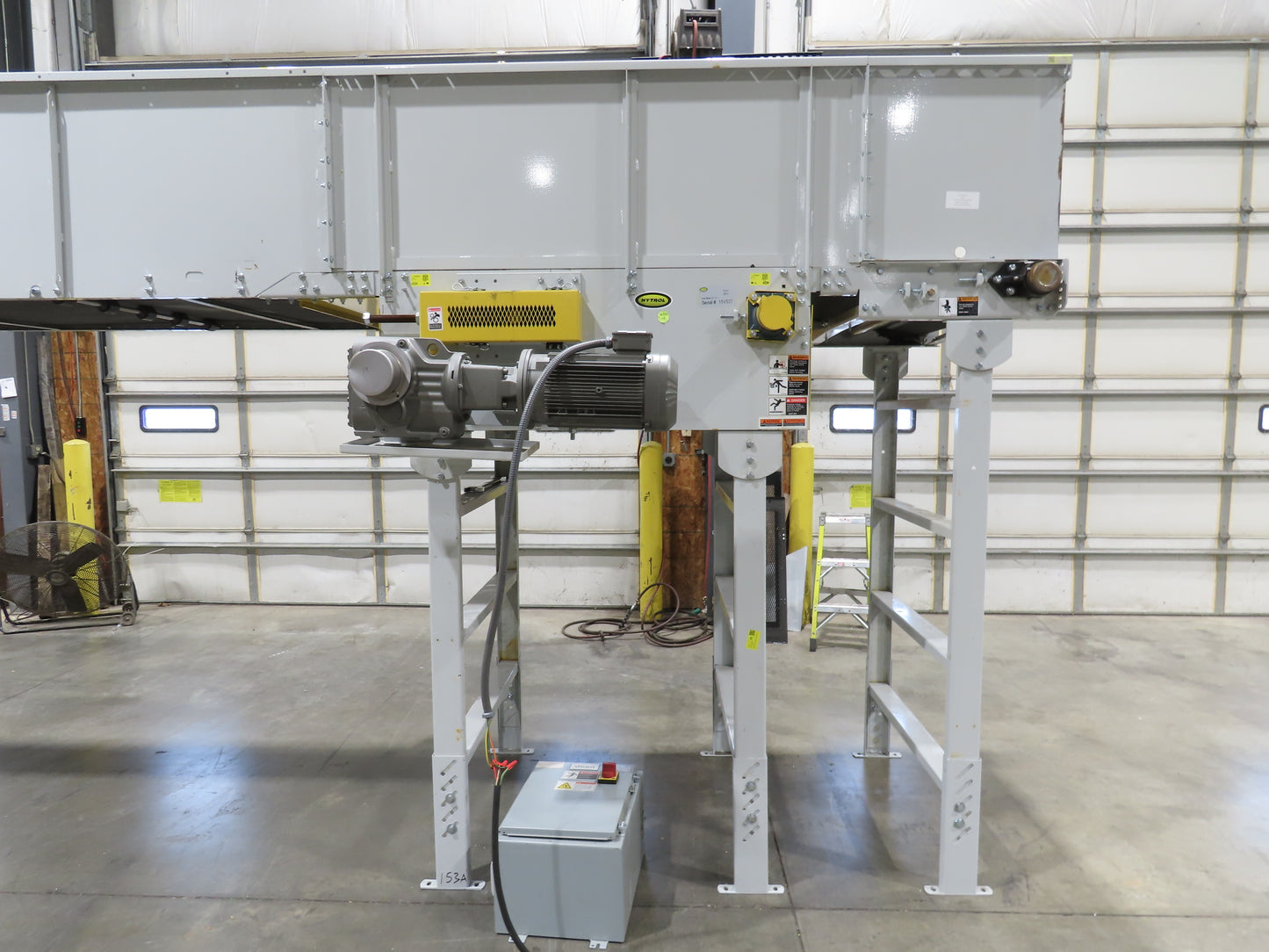 Hytrol BPC 43"x 55' Slider Bed Conveyor 41" Belt 7.5Hp 3PH Center Drive 170fpm