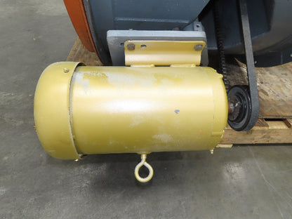 JBI 8049-EK Tubeaxial Fan 34" Belt Drive 5 Hp Motor 230/460V Intake 6 Blade