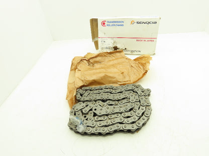 Senqcia #80 Transmission Roller Chain 1" Pitch 10'L Single Strand Riveted