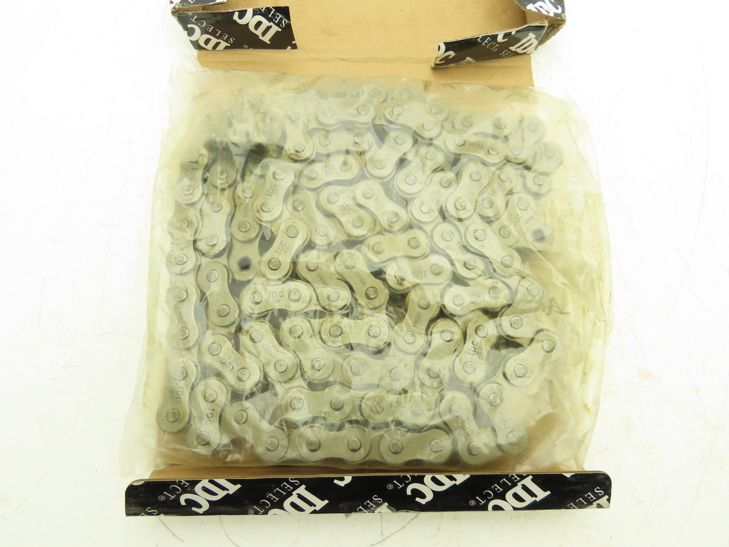 IDC 80-1R Riveted Roller Chain 1" Pitch 10'L Single Strand w/Master Link