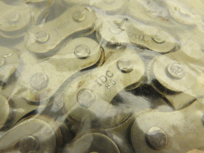 IDC 80-1R Riveted Roller Chain 1" Pitch 10'L Single Strand w/Master Link