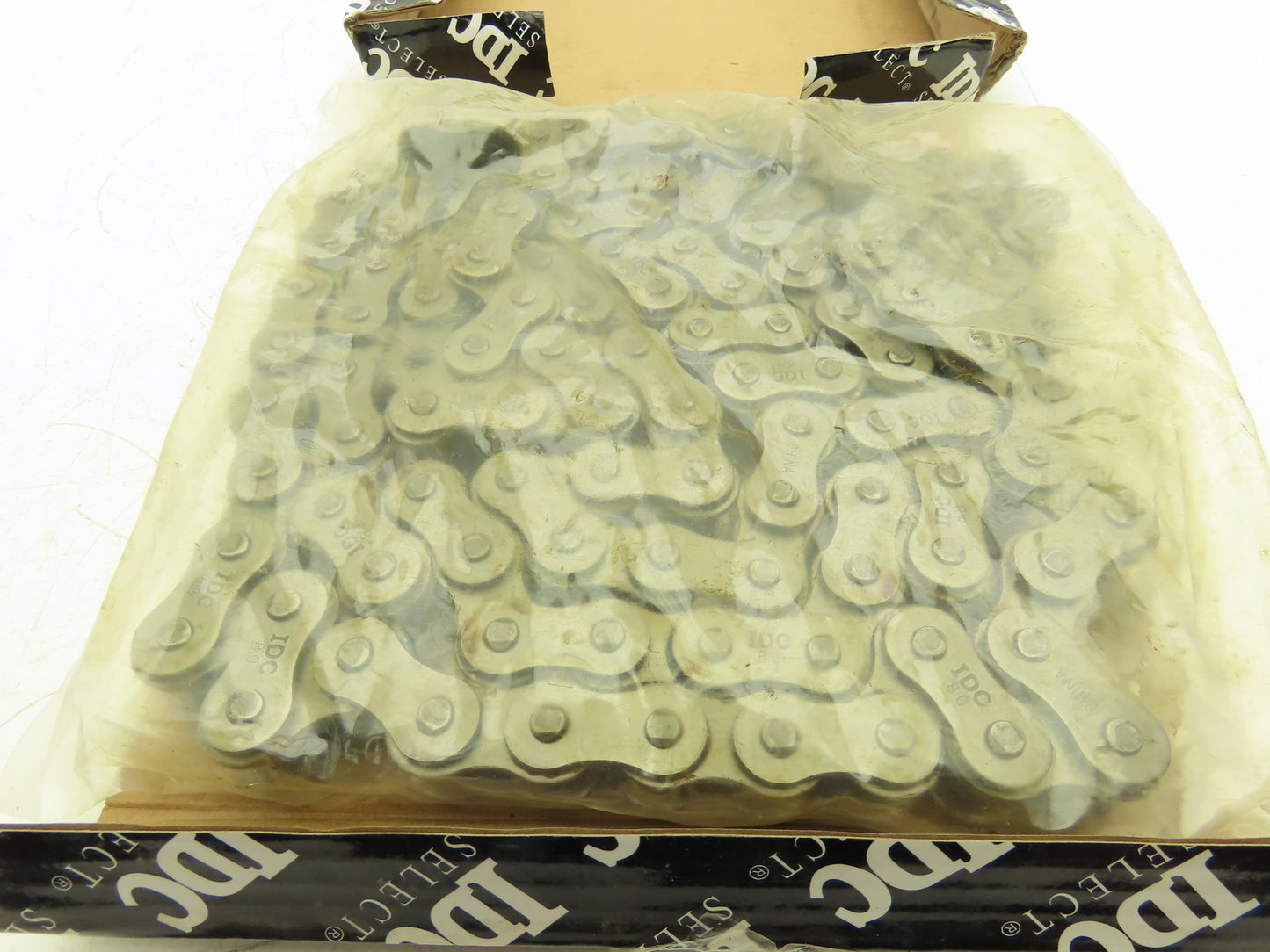 IDC 80-1R Riveted Roller Chain 1" Pitch 10'L Single Strand w/Master Link