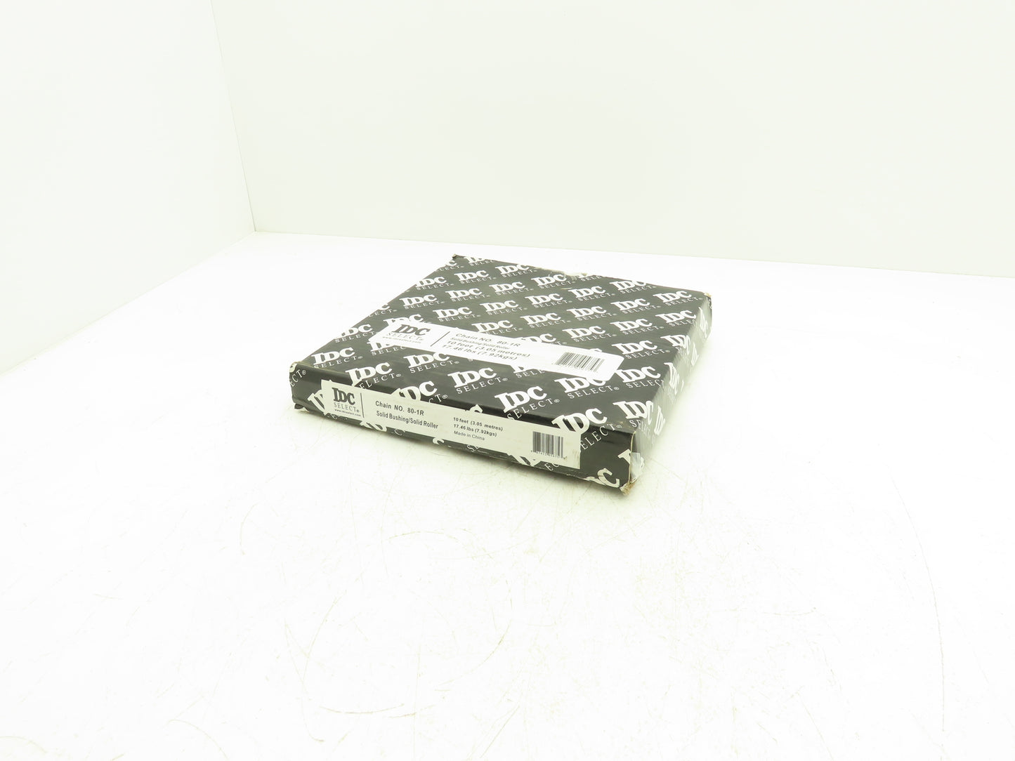 IDC 80-1R Riveted Roller Chain 1" Pitch 10'L Single Strand w/Master Link