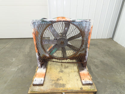 27" Industrial Blower Fan 2Hp 3Ph 230/460V Mobile Fork Pockets 7 Blade
