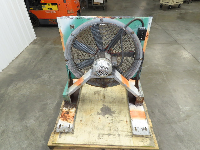 27" Industrial Blower Fan 2Hp 3Ph 230/460V Mobile Fork Pockets 7 Blade