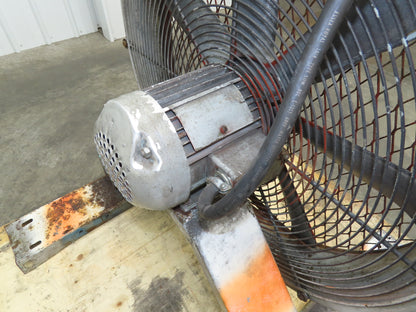 27" Industrial Blower Fan 2Hp 3Ph 230/460V Mobile Fork Pockets 7 Blade