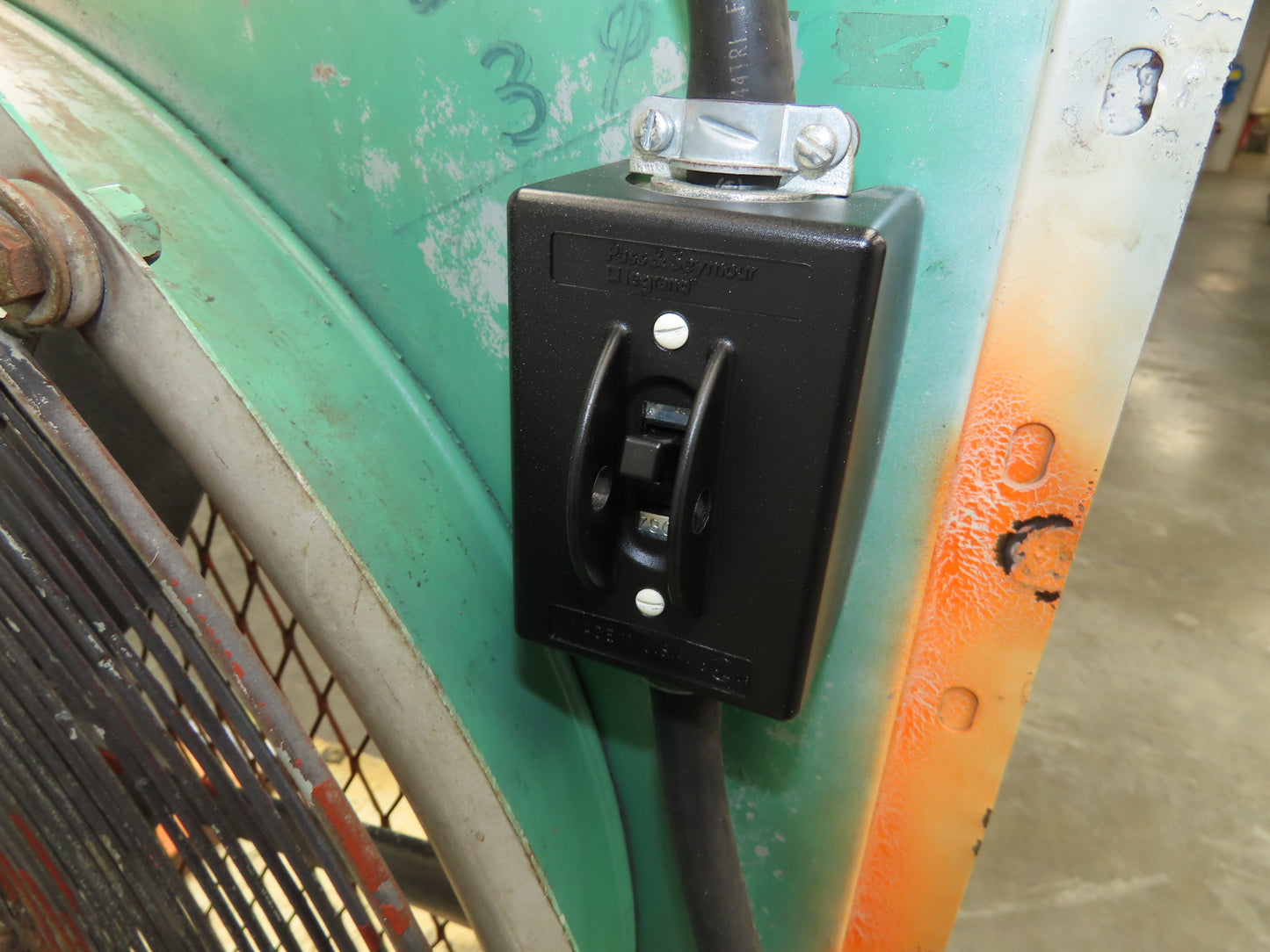 27" Industrial Blower Fan 2Hp 3Ph 230/460V Mobile Fork Pockets 7 Blade