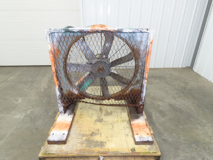 27" Industrial Blower Fan 2Hp 3Ph 230/460V Mobile Fork Pockets 7 Blade