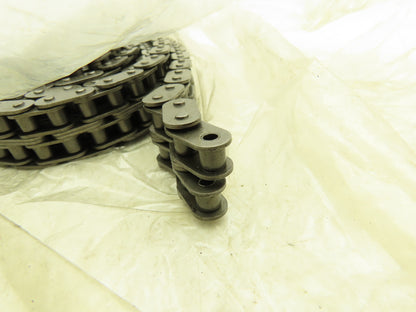 Peer C40-2R  2-Strand Double Roller Chain 1/2" Pitch 10'L Riveted w/Master Link