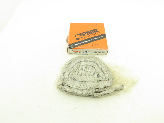 Peer C40-2R  2-Strand Double Roller Chain 1/2" Pitch 10'L Riveted w/Master Link