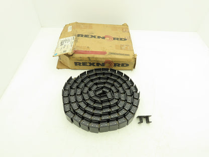 Rexnord BWR1863TAB-K2.25 TableTop Conveyor Chain Side Flex 2.25"x 10'L Black