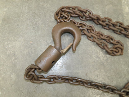CM Cyclone 1 Ton 2000Lb Manual Chain Fall Hand Hoist 20' 10" Lift