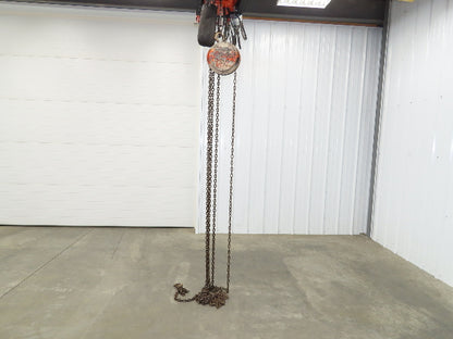 CM Cyclone 1 Ton 2000Lb Manual Chain Fall Hand Hoist 29' Lift