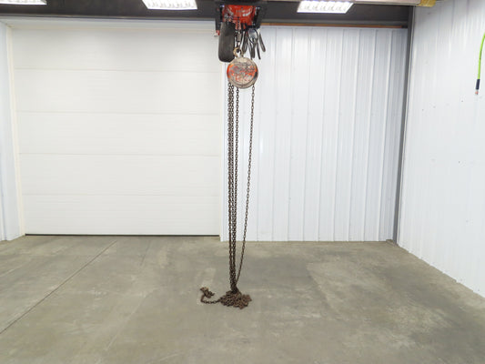 CM Cyclone 1 Ton 2000Lb Manual Chain Fall Hand Hoist 29' Lift