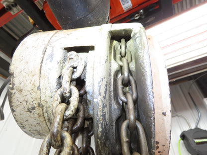 CM Cyclone 1 Ton 2000Lb Manual Chain Fall Hand Hoist 20' 5" Lift