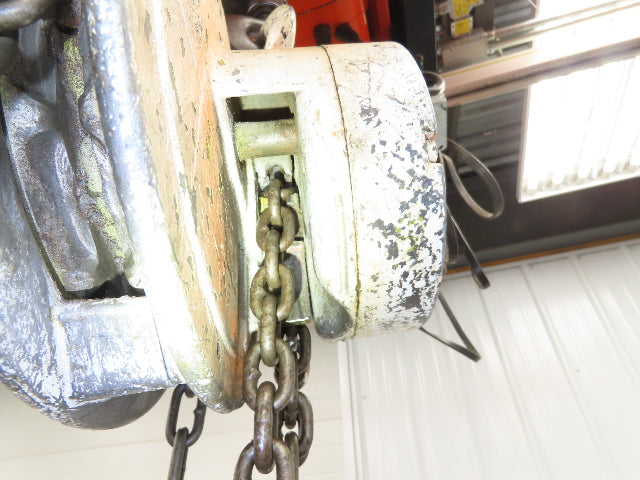 CM Cyclone 1 Ton 2000Lb Manual Chain Fall Hand Hoist 20' 5" Lift