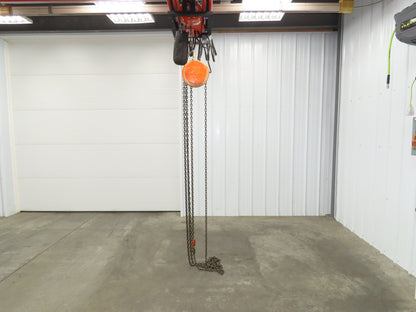 CM Cyclone 1 Ton 2000Lb Manual Chain Fall Hand Hoist 20' 5" Lift