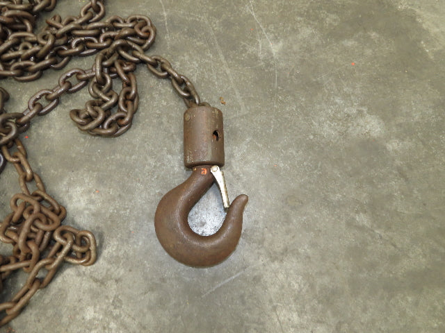CM Model M Cyclone 1 Ton 2000Lb Manual Chain Fall Hand Hoist 39' Lift