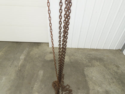 CM Model M Cyclone 1 Ton 2000Lb Manual Chain Fall Hand Hoist 39' Lift