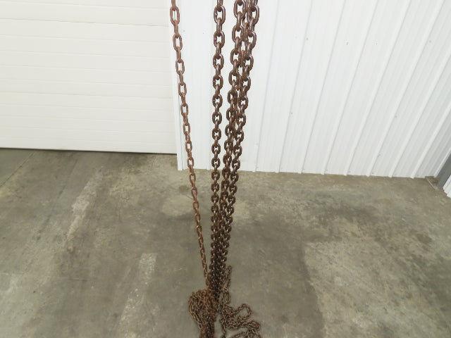 CM Model M Cyclone 1 Ton 2000Lb Manual Chain Fall Hand Hoist 39' Lift
