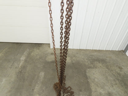 CM Model M Cyclone 1 Ton 2000Lb Manual Chain Fall Hand Hoist 39' Lift