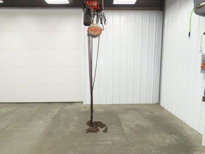 CM Model M Cyclone 1 Ton 2000Lb Manual Chain Fall Hand Hoist 39' Lift