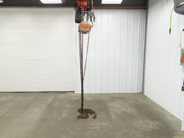 CM Model M Cyclone 1 Ton 2000Lb Manual Chain Fall Hand Hoist 39' Lift