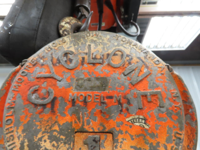 CM Model M Cyclone 1 Ton 2000Lb Manual Chain Fall Hand Hoist 39' Lift