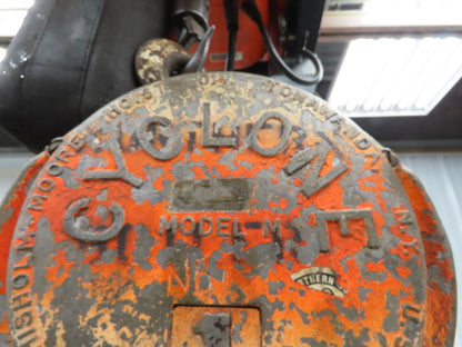 CM Model M Cyclone 1 Ton 2000Lb Manual Chain Fall Hand Hoist 39' Lift