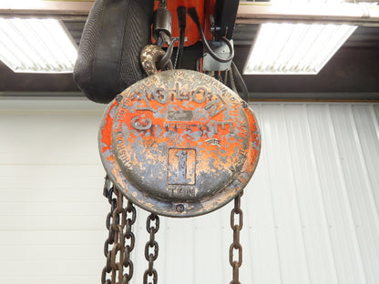 CM Model M Cyclone 1 Ton 2000Lb Manual Chain Fall Hand Hoist 39' Lift