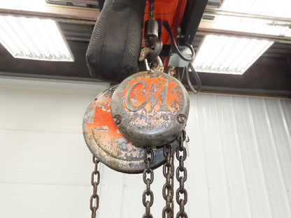 CM Model M Cyclone 1 Ton 2000Lb Manual Chain Fall Hand Hoist 39' Lift