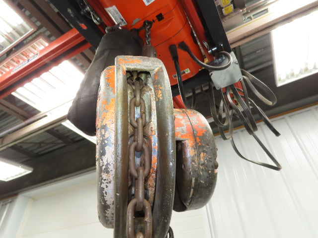 CM Model M Cyclone 1 Ton 2000Lb Manual Chain Fall Hand Hoist 39' Lift