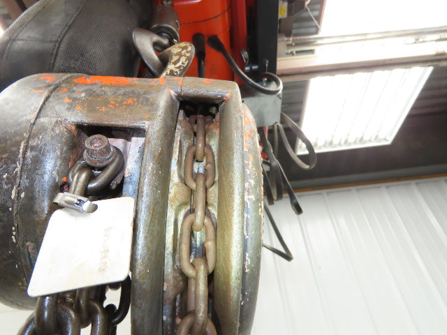 CM Model M Cyclone 1 Ton 2000Lb Manual Chain Fall Hand Hoist 39' Lift