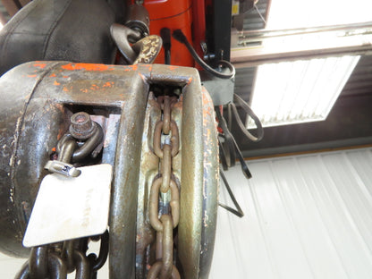 CM Model M Cyclone 1 Ton 2000Lb Manual Chain Fall Hand Hoist 39' Lift