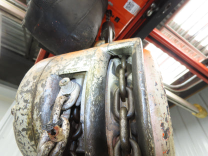 CM Model M Cyclone 1 Ton 2000Lb Manual Chain Fall Hand Hoist 29' Lift