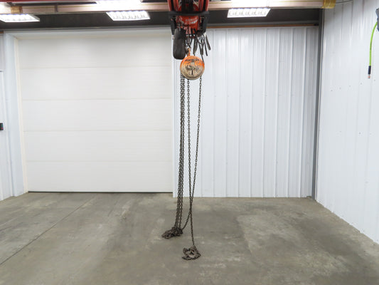 CM Model M Cyclone 1 Ton 2000Lb Manual Chain Fall Hand Hoist 29' Lift
