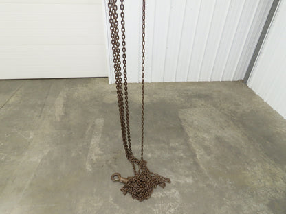 Eaton Yale 1 Ton 2000Lb Manual Chain Fall Hand Hoist 35' Lift