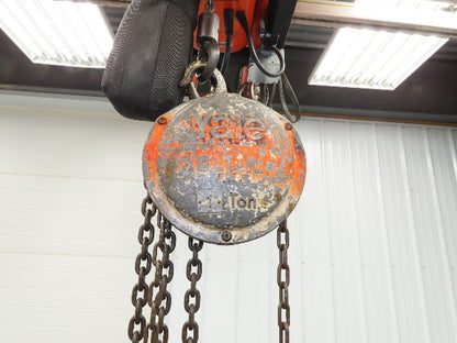 Eaton Yale 1 Ton 2000Lb Manual Chain Fall Hand Hoist 35' Lift