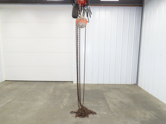 Eaton Yale 1 Ton 2000Lb Manual Chain Fall Hand Hoist 35' Lift