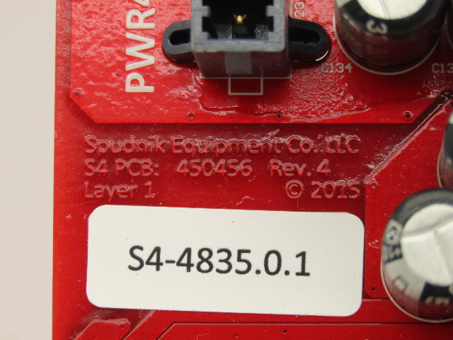 Spudnik 450386 PCB Main Control Printed Circuit Board Rev 4