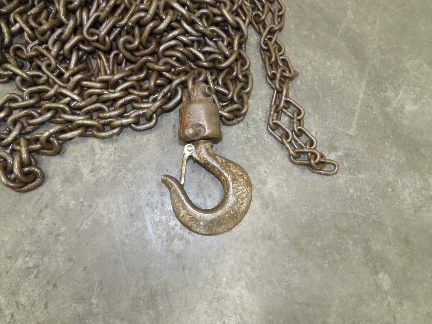 Coffing Porta-Hoist 1 Ton 2000Lb Manual Chain Fall Hand Hoist 37' 10" Lift