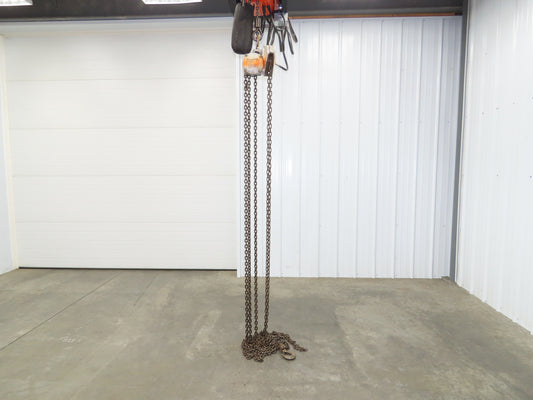 Coffing Porta-Hoist 1 Ton 2000Lb Manual Chain Fall Hand Hoist 37' 10" Lift