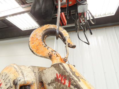 Coffing Porta-Hoist 12 Ton Manual Chain Fall Hand Hoist 14' 6" Lift 24000Lb