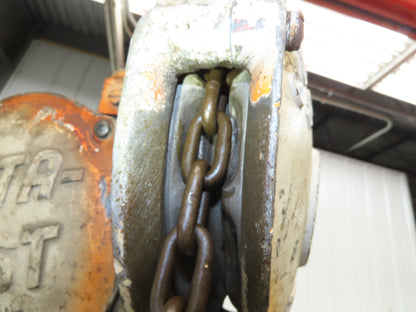 Coffing Porta-Hoist 12 Ton Manual Chain Fall Hand Hoist 14' 6" Lift 24000Lb