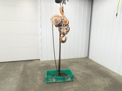 Coffing Porta-Hoist 12 Ton Manual Chain Fall Hand Hoist 9' 6" Lift 24000Lb
