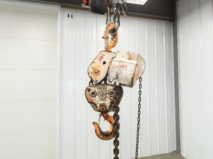 Coffing Porta-Hoist 12 Ton Manual Chain Fall Hand Hoist 9' 6" Lift 24000Lb