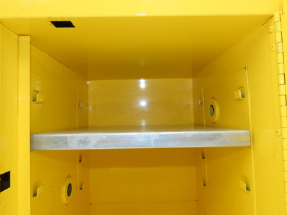 Justrite 890400 Sure-Grip EX 4 Gallon Capacity Yellow Flammable Cabinet