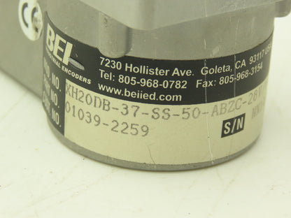 BEI Industrial XH20DB-37-SS-50-ABZC-28V/V-SM18 Rotary Encoder 5-28VDC 3/8 Shaft