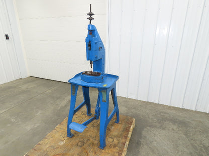 Famco 12 Punch Press 3 Ton Mechanical Kick Foot Pedal Cast Iron Size 12 Parol